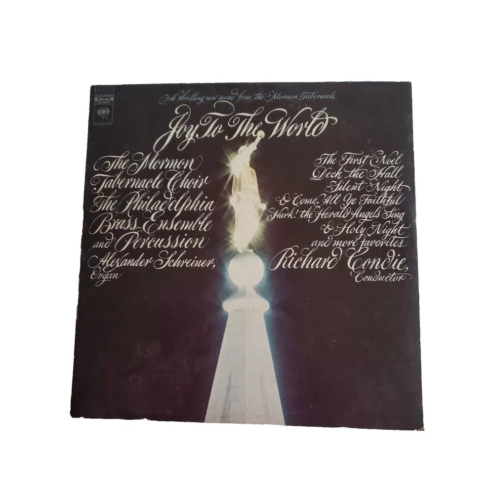 The Mormon Tabernacle Choir Joy To The World Christmas LP Columbia VG+ Tested